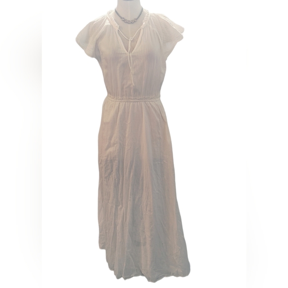 🤍Micheal Stars for Anthropologie Boho Chic Flutter Sleeved Maxi Dress - Picture 1 of 16